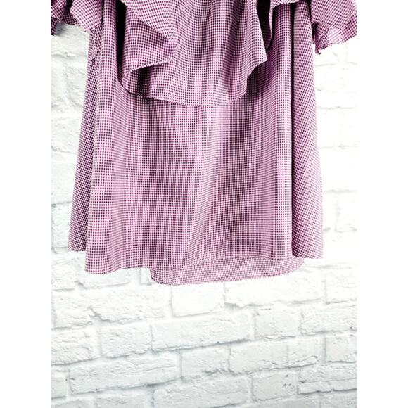 NWT MLM Label Off Shoulder Gingham Top - Small - Picture 10 of 11